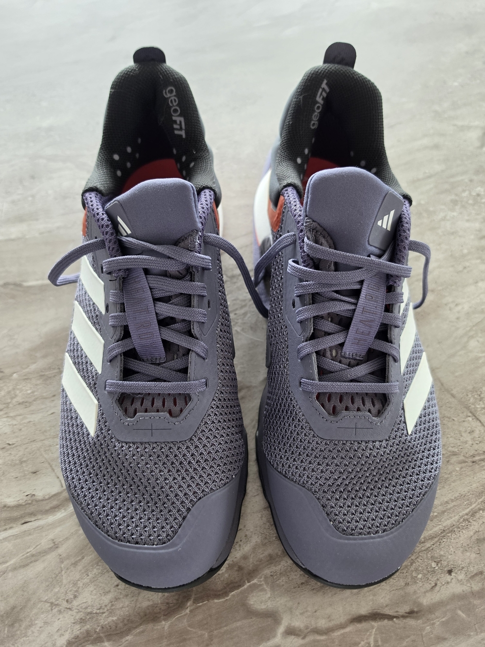 Adidas Drop Set 3 Lavender Mesh Sneakers with White Stripes and Black Accents